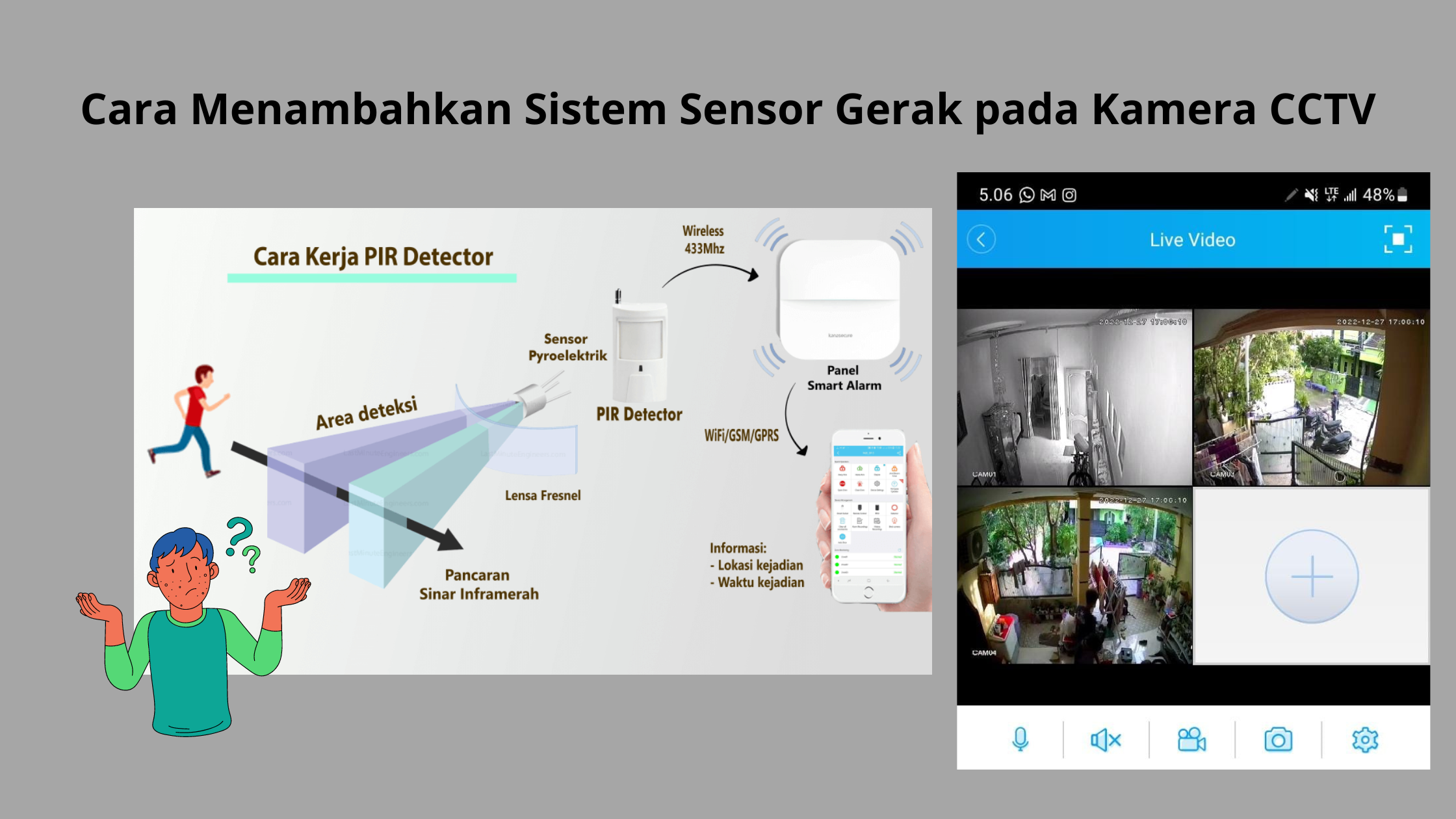 Cara Menambahkan Sistem Sensor Gerak pada Kamera CCTV