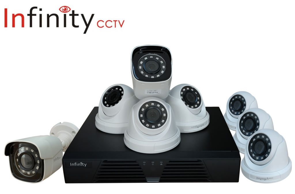 Perangkat paket B Infinity: 8 kamera CCTV dan DVR